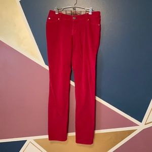 Pink corduroy pants